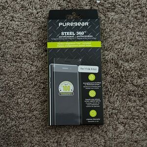 Steel 360° Tempered Glass Screen Protector - Black